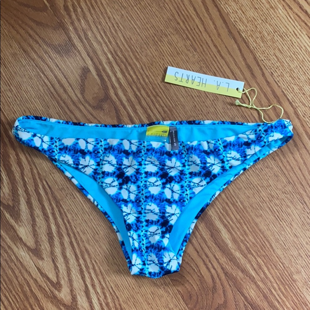 L.A. Hearts blue Tie Dye Bikini Bottoms